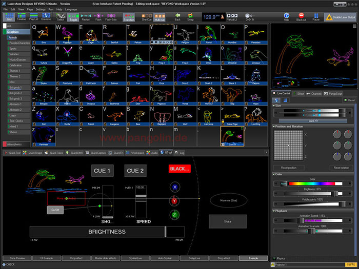 Laserdesigner Pangolin Beyond Screenshot